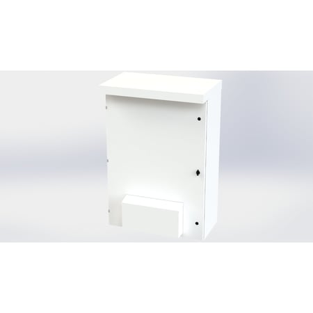 Saginaw Control & Engineering 1/4 Turn Latch with Padlock Wing Knob Electrical Enclosures, 53 in H, 16 in D, 36 in W, NEMA 3R SCE-53VR3616